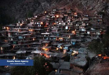 روستای سرآقاسید در شب