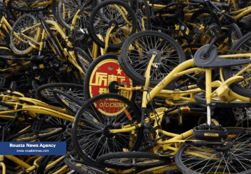 گورستان دوچرخه ها در شیان چین