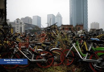 گورستان دوچرخه ها در شیان چین
